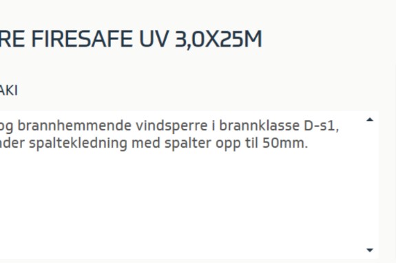 2024 Vindsperre Halotex Mataki Firesafe UV 3,0x25 - 72 timers auksjon